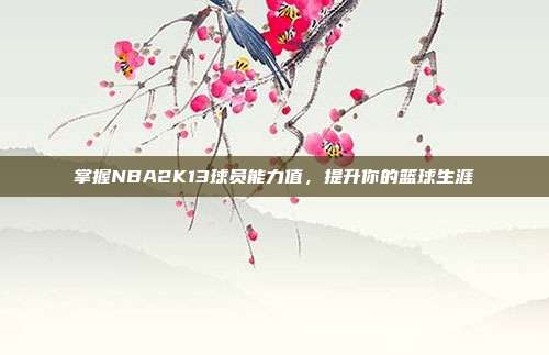 掌握NBA2K13球员能力值,提升你的篮球生涯