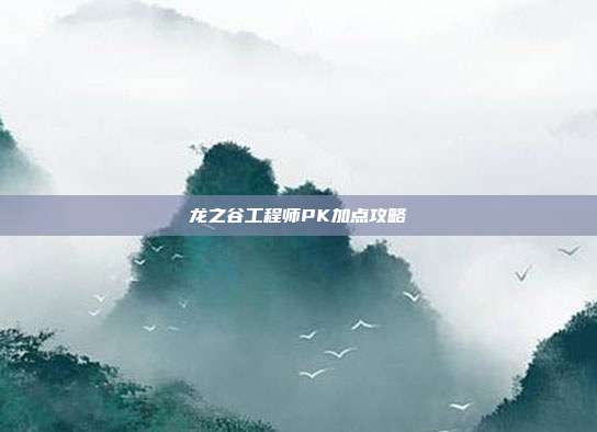龙之谷工程师PK加点攻略