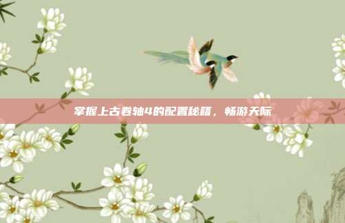 掌握上古卷轴4的配置秘籍,畅游天际