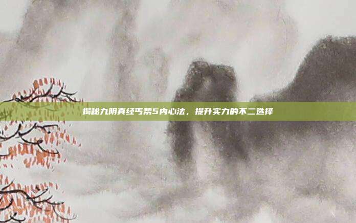 揭秘九阴真经丐帮5内心法,提升实力的不二选择