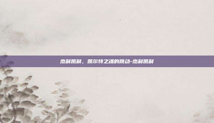 杰利凯利,凯尔特之魂的跳动-杰利凯利