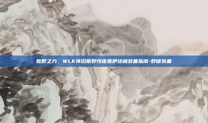 荒野之力,WLK怀旧服野性德鲁伊终极装备指南-野德装备