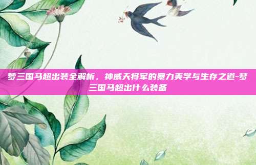 梦三国马超出装全解析，神威天将军的暴力美学与生存之道-梦三国马超出什么装备
