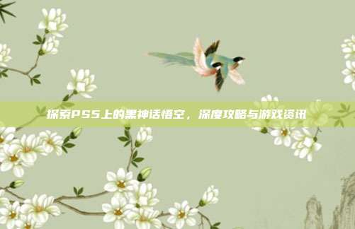 探索PS5上的黑神话悟空,深度攻略与游戏资讯