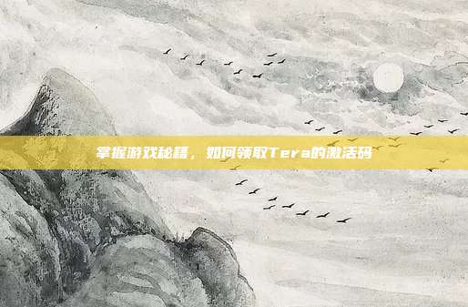 掌握游戏秘籍,如何领取Tera的激活码