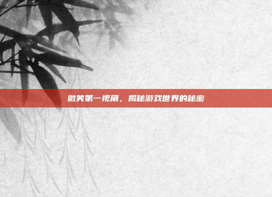 微笑第一视角，揭秘游戏世界的秘密