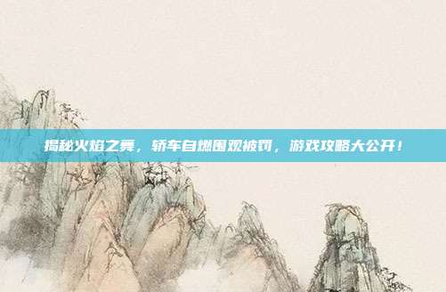 揭秘火焰之舞，轿车自燃围观被罚，游戏攻略大公开！