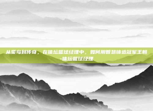 从菜鸟到传奇，在体坛篮球经理中，如何用智慧铸造冠军王朝-体坛篮球经理