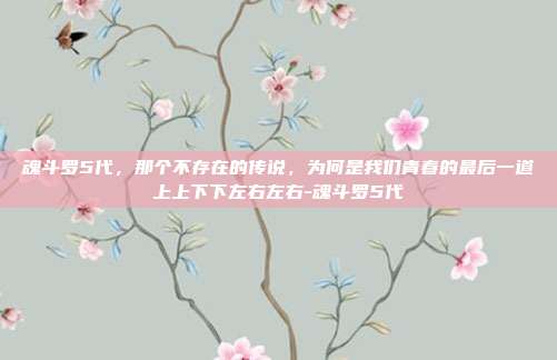 魂斗罗5代，那个不存在的传说，为何是我们青春的最后一道上上下下左右左右-魂斗罗5代