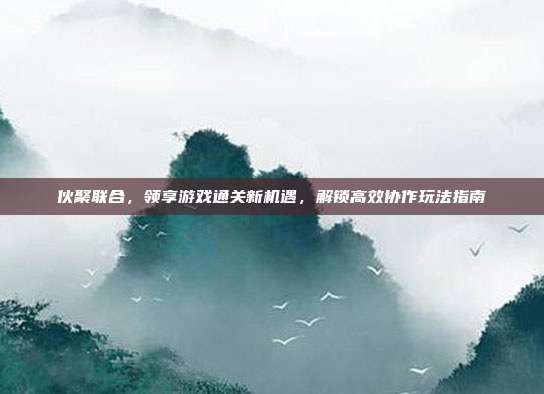 伙聚联合,领享游戏通关新机遇,解锁高效协作玩法指南