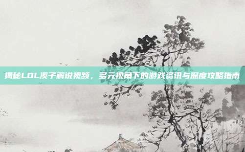 揭秘LOL溪子解说视频,多元视角下的游戏资讯与深度攻略指南