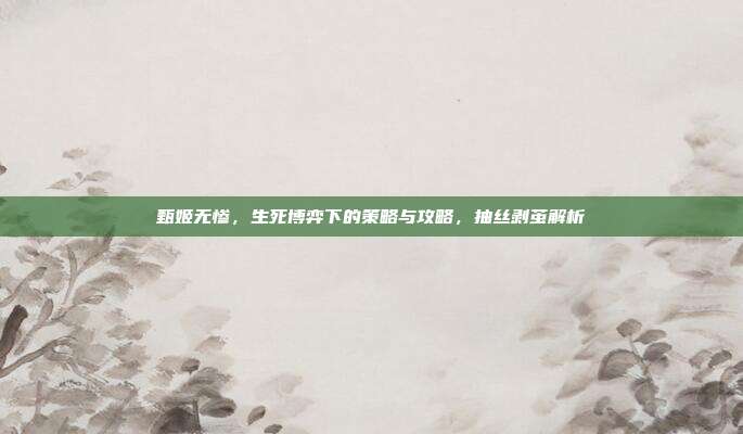 甄姬无惨,生死博弈下的策略与攻略,抽丝剥茧解析