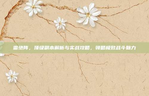雷绝阵,顶级副本解析与实战攻略,领略极致战斗魅力