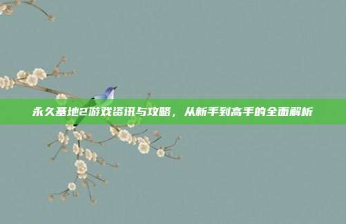 永久基地2游戏资讯与攻略，从新手到高手的全面解析