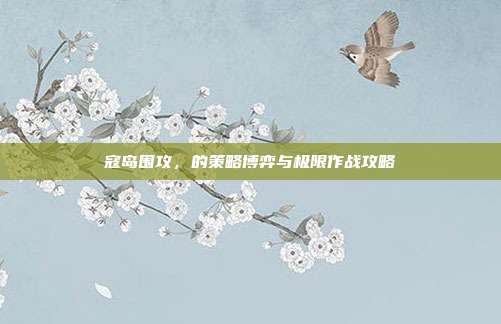 寇岛围攻,的策略博弈与极限作战攻略