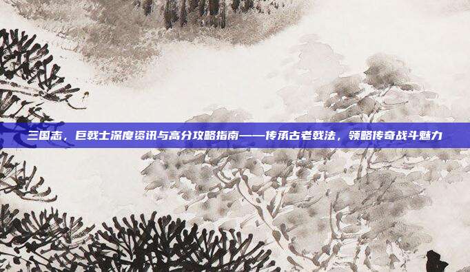 三国志，巨戟士深度资讯与高分攻略指南——传承古老戟法，领略传奇战斗魅力