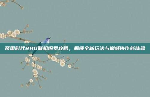帝国时代2HD联机探索攻略,解锁全新玩法与巅峰协作新体验