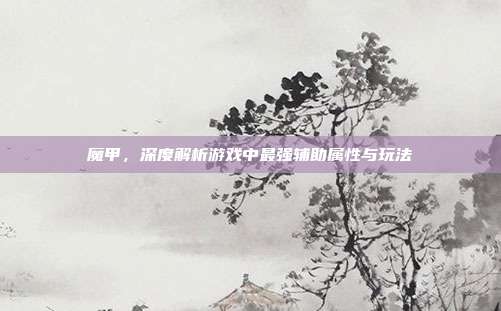 魔甲,深度解析游戏中最强辅助属性与玩法
