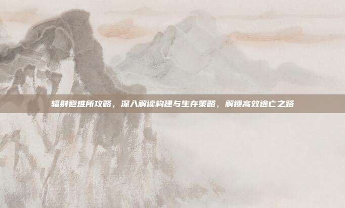 辐射避难所攻略，深入解读构建与生存策略，解锁高效逃亡之路