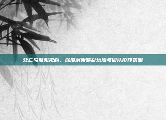 死亡岛联机视频，深度解析精彩玩法与团队协作策略