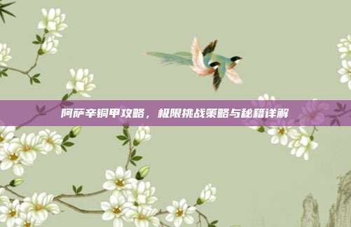 阿萨辛铜甲攻略,极限挑战策略与秘籍详解