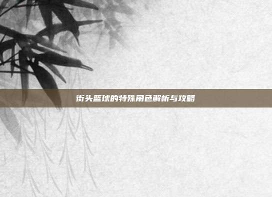 街头篮球的特殊角色解析与攻略