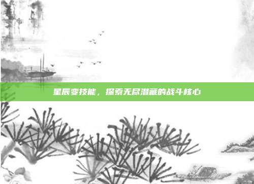 星辰变技能,探索无尽潜藏的战斗核心