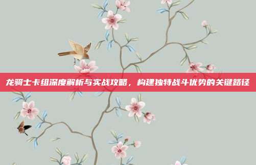 龙骑士卡组深度解析与实战攻略,构建独特战斗优势的关键路径