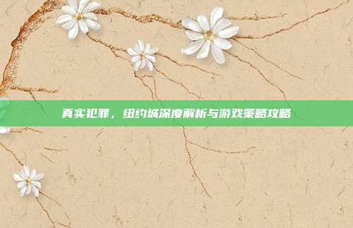 真实犯罪,纽约城深度解析与游戏策略攻略