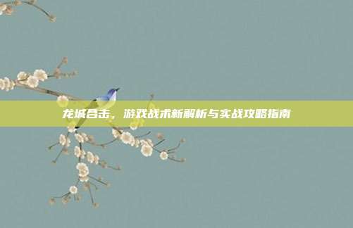 龙城合击,游戏战术新解析与实战攻略指南
