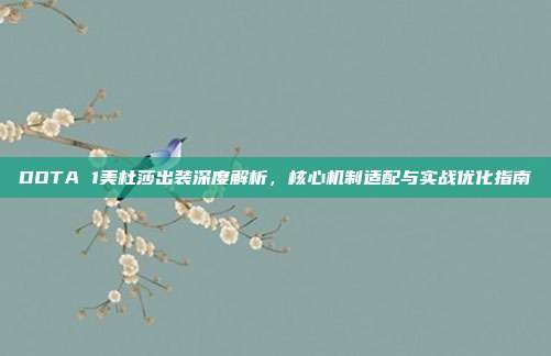 DOTA 1美杜莎出装深度解析,核心机制适配与实战优化指南