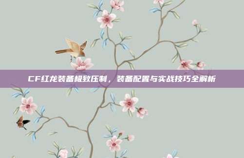 CF红龙装备极致压制,装备配置与实战技巧全解析