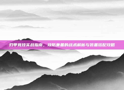 刃甲竞技实战指南,攻防兼备的战术解析与装备搭配攻略
