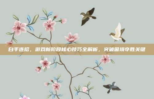白手连招，游戏新阶段核心技巧全解析，突破困境夺胜关键