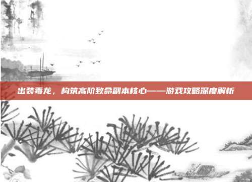 出装毒龙,构筑高阶致命副本核心——游戏攻略深度解析