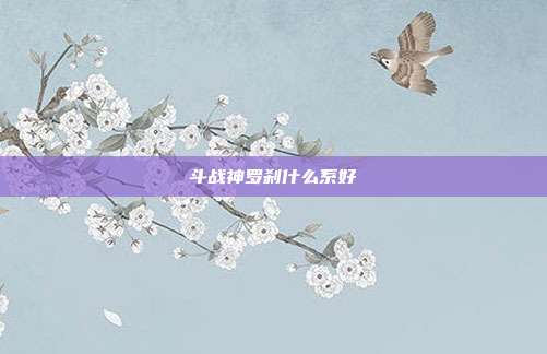 斗战神罗刹什么系好
