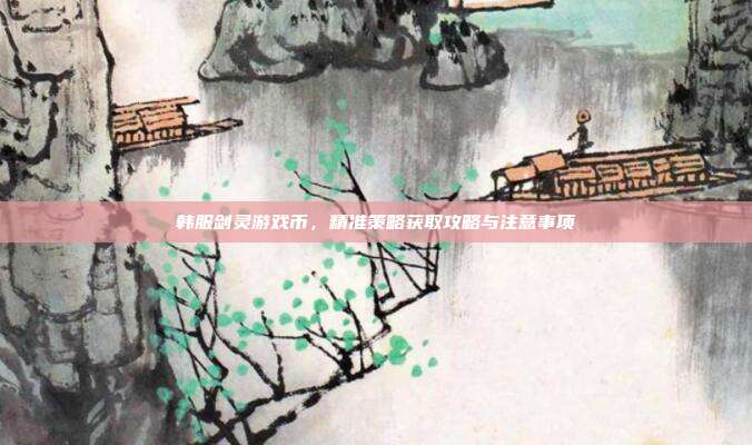 韩服剑灵游戏币,精准策略获取攻略与注意事项