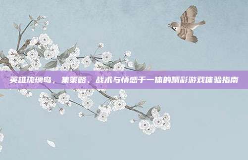 英雄琉璃岛，集策略、战术与情感于一体的精彩游戏体验指南