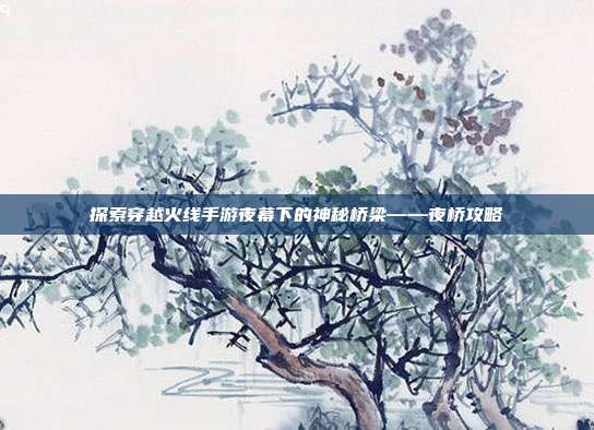 探索穿越火线手游夜幕下的神秘桥梁——夜桥攻略