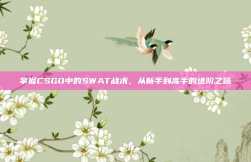 掌握CSGO中的SWAT战术,从新手到高手的进阶之路