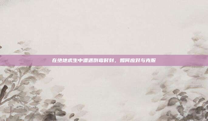 在绝地求生中遭遇倒霉时刻,如何应对与克服