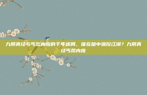九阴真经与丐帮内应的千年迷局，谁在暗中操控江湖？九阴真经丐帮内应