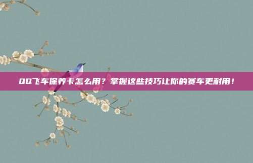 QQ飞车保养卡怎么用?掌握这些技巧让你的赛车更耐用!