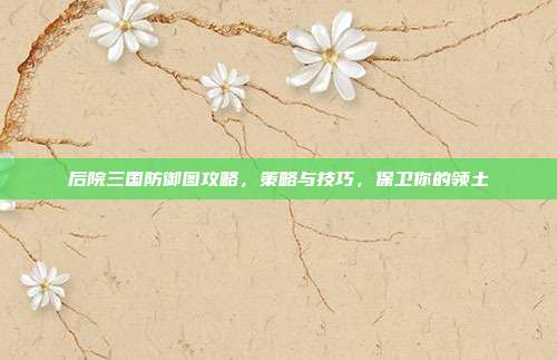 后院三国防御图攻略,策略与技巧,保卫你的领土