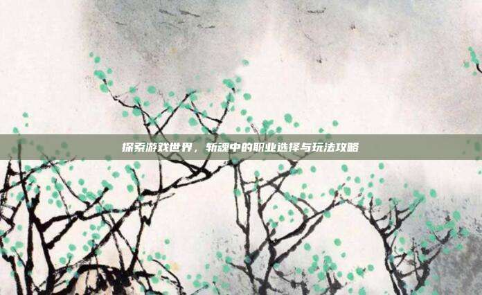探索游戏世界,斩魂中的职业选择与玩法攻略