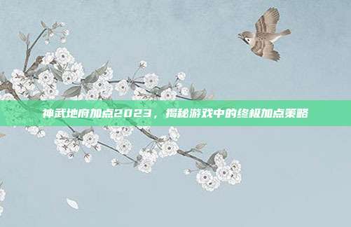 神武地府加点2023,揭秘游戏中的终极加点策略