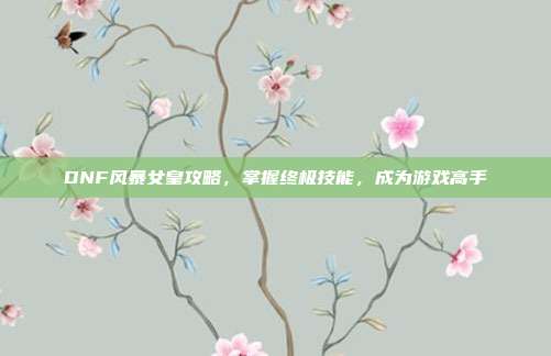 DNF风暴女皇攻略，掌握终极技能，成为游戏高手