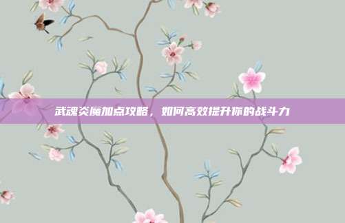 武魂炎魔加点攻略,如何高效提升你的战斗力