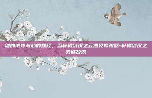 剑的试炼与心的捷径，当轩辕剑汉之云遇见修改器-轩辕剑汉之云修改器
