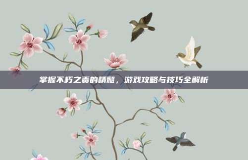 掌握不朽之责的精髓，游戏攻略与技巧全解析